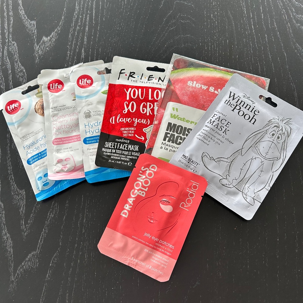 Seven New Masks +3 (Hydrating,Firming & exfoliating )